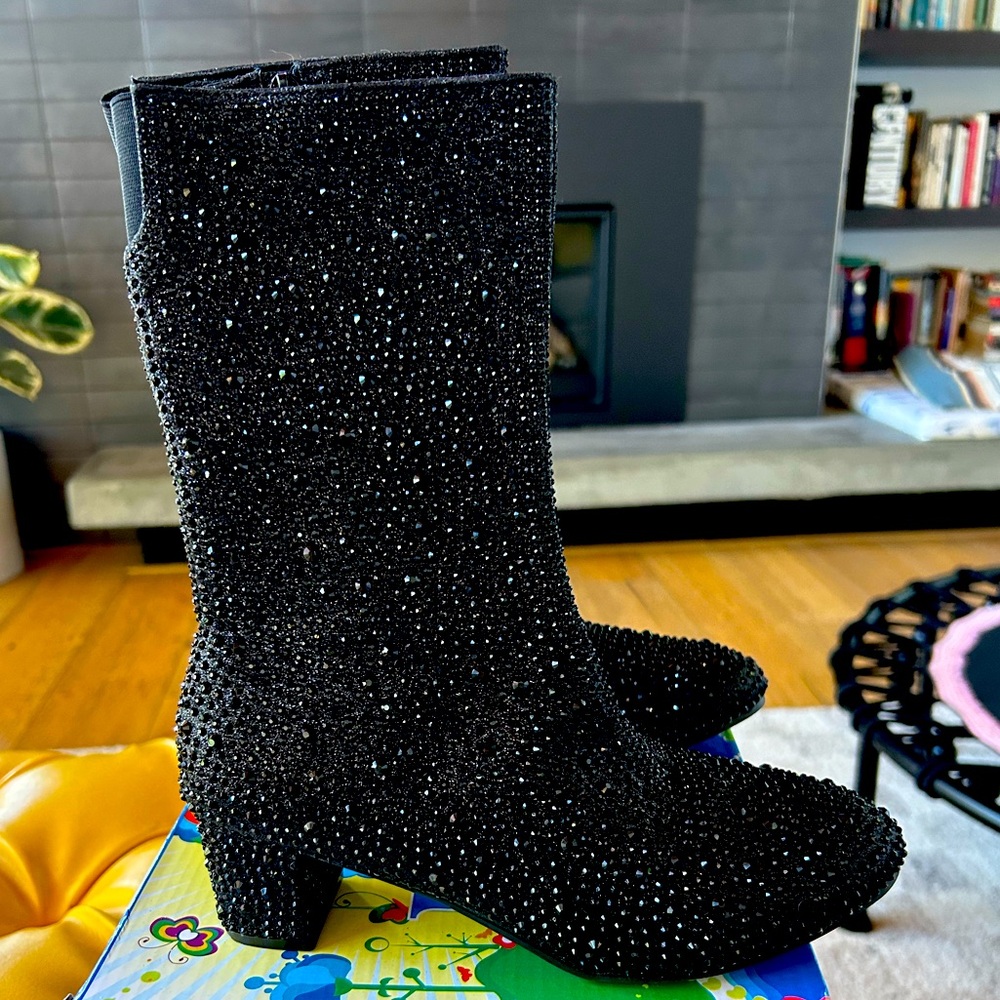 Girls Rhinestone Boots